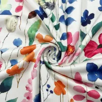Watercolor Floral Sleeveless Midi Dress thumbnail 6
