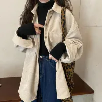 Women's Retro Corduroy Shirt Jacket thumbnail 2