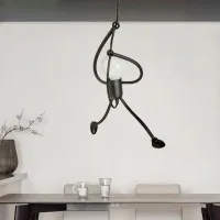 Вінтажна залізна люстра Little Man LED thumbnail 3