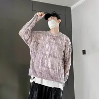 Vintage Ripped Mesh Knit Sweater thumbnail 4
