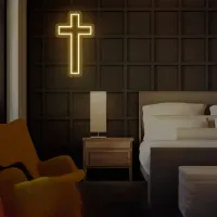 Jesus Cross Neon Sign LED Lamp thumbnail 5