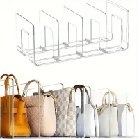Clear 4-Section Purse Organizer & Display Stand thumbnail 1