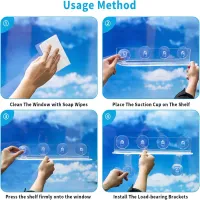 15" Suction Cup Plant Window Shelf thumbnail 6