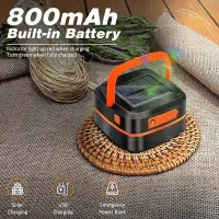 Solar Camping Lantern with Power Bank thumbnail 2