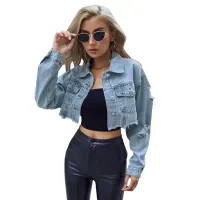 Women's Short Denim Jacket Slim Fit thumbnail 5