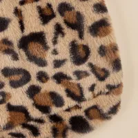 Leopard Plush Dog Hoodie with Ears thumbnail 6