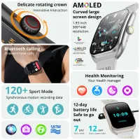 COLMI P86 AMOLED Bluetooth Smartwatch thumbnail 2