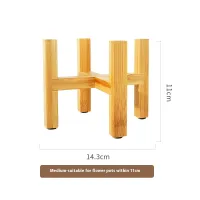 Tall Wooden Plant Stand Rack thumbnail 5