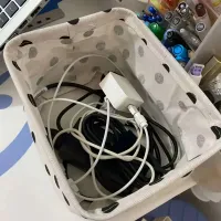 Polka Dots Fabric Desktop Storage Box thumbnail 4