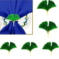 Ginkgo Biloba Napkin Rings Set of 6 thumbnail 6