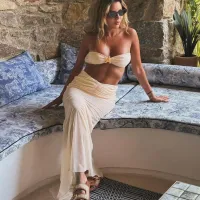 2025 Summer 3-Piece Bikini Set with Skirt thumbnail 4