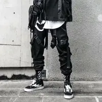 Harajuku Cargo Joggers - Y2K Streetwear thumbnail 2