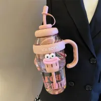 1200ML Cute Sports Straw Water Bottle thumbnail 5