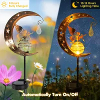 Moon Fairy Solar Garden Lights thumbnail 2