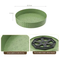 5-Tier Rotating Spice Rack Organizer thumbnail 4