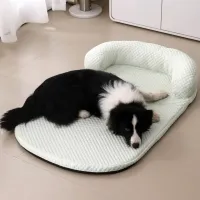 Cooling Ice Silk Dog Bed with Pillow thumbnail 3