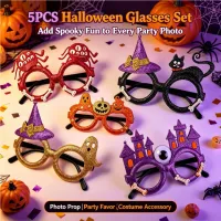 5Pcs Halloween Novelty Eyeglasses Set thumbnail 6