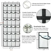 24-Pocket Wall-Mounted Shoe Organizer thumbnail 6