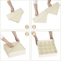 Foldable Underwear Drawer Organizer Box thumbnail 5