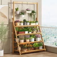 Foldable Multi-Tier Plant Stand thumbnail 1