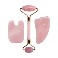 Rose Quartz Gua Sha Roller Set thumbnail 6