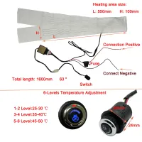 12V Carbon Fiber Steering Wheel Heater Kit thumbnail 3
