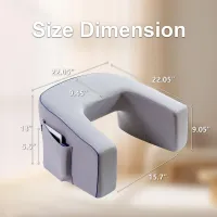 Memory Foam Lap Desk Pillow with Armrests thumbnail 3