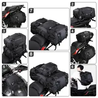 Rhinowalk Waterproof Motorcycle Seat Bag thumbnail 5