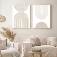 Geometric Boho Canvas Wall Art thumbnail 4