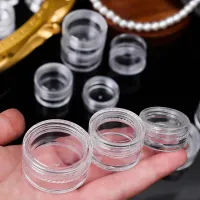 Clear Plastic Storage Jars with Lids thumbnail 6