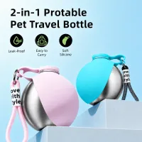 Stainless Steel Pet Travel Water Bottle thumbnail 1