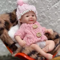6" Lifelike Silicone Mini Baby Doll thumbnail 4