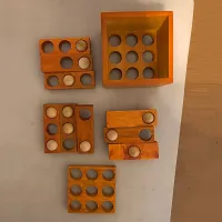Wooden LuBan Brain Teaser Puzzle thumbnail 5