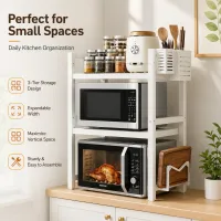 Expandable Microwave Shelf Organizer thumbnail 2