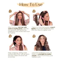 No Heat Satin Curling Rod Headband thumbnail 5