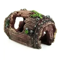 Resin Barrel Bucket Aquarium Decoration thumbnail 1