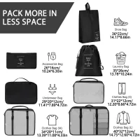 7-Piece Travel Organizer Cube Set thumbnail 2