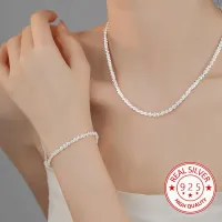 2pcs 925 Sterling Silver Charms Jewelry Set for Women thumbnail 1
