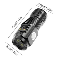 Rechargeable LED Flashlight with Cap Clip thumbnail 5