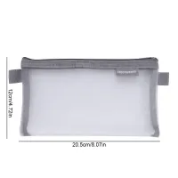 1pc Transparent Mesh Pencil Case Storage Student Simple Pencil Bag Large Capacity Pouches Stationery Organizer Pencilcase Holder thumbnail 2
