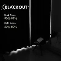 Blackout Curtain Panel - Thermal Insulated thumbnail 3