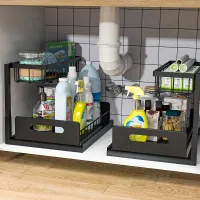 Under Sink Sliding Drawer Organizer thumbnail 2