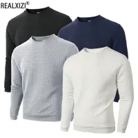 Men's Knitted Jacquard Crew Sweater thumbnail 1