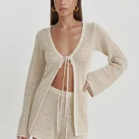 Women Beach Bikini Cover-Up Set thumbnail 3