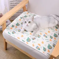 Pet Summer Cooling Latex Pad Cute Cartoon Pattern Cat Dog Sleeping Mat Kennel Ice Silk Cool Mats Floor Sofa Blanket Pet Supplies thumbnail 4