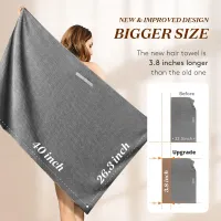 Microfiber Hair Towel Wrap Turban thumbnail 5