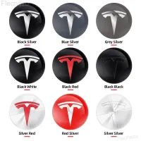 Tesla Wheel Hub Center Cap Stickers (4pcs) thumbnail 2