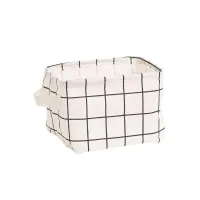 Linen Desktop Storage Basket with Handles thumbnail 5