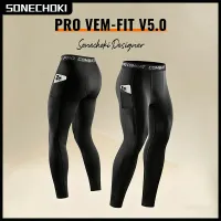 Men's Compression Gym Leggings with Pockets thumbnail 1