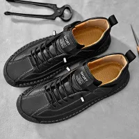 Handmade Leather Slip-On Loafers thumbnail 3